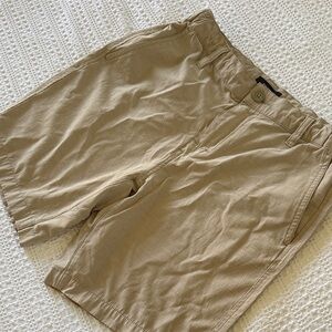RVCA Men's Khaki Flat Front Shorts